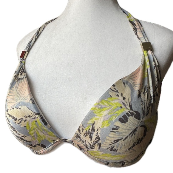 Victoria’s Secret Miraculous Bombshell Bikini Top Blue White Size 34DD NWOT - Picture 4 of 4